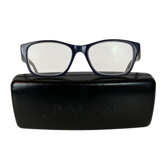 Ralph Lauren Eyeglasses RA7046 1226 Blue Rectangle Stripe Interior 49 17 135 - Picture 11 of 12